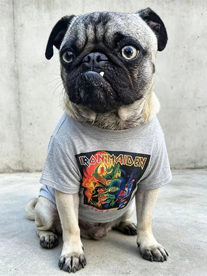 Retro Streetwear Graphic Tee for Humans & Dogs