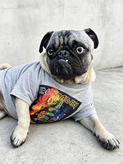 Retro Streetwear Graphic Tee for Humans & Dogs