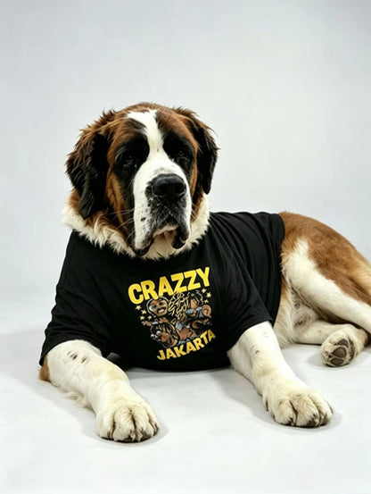 Crazzy Streetwear Black Matching Tee Set