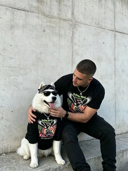 Killstar Biker Black Matching Tee Set