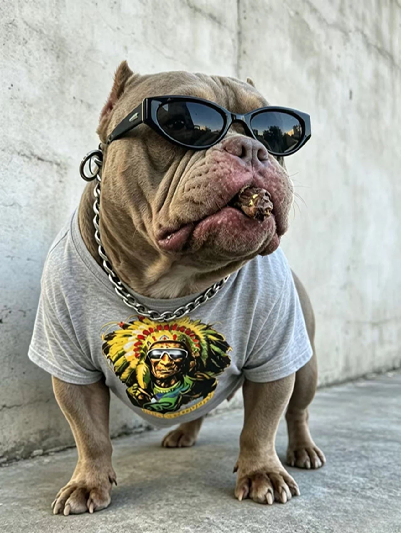 | Retro Native American Graphic Streetwear Set