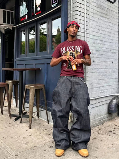 "Blessing" Graphic Streetwear Tee set