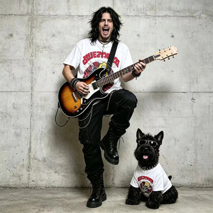 Rock & Roll White Matching Tee Set