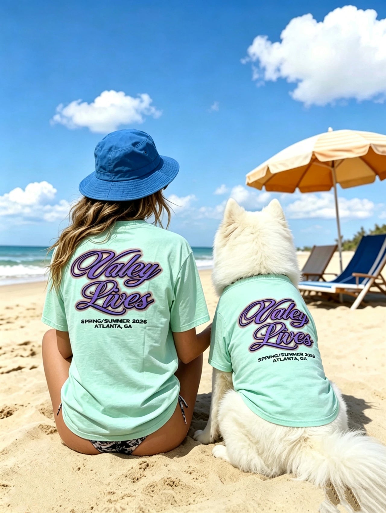 Valey Lives Mint Green Matching Tee Set