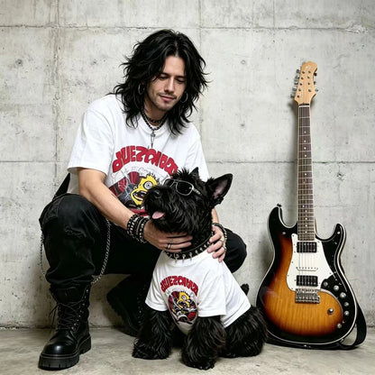 Rock & Roll White Matching Tee Set