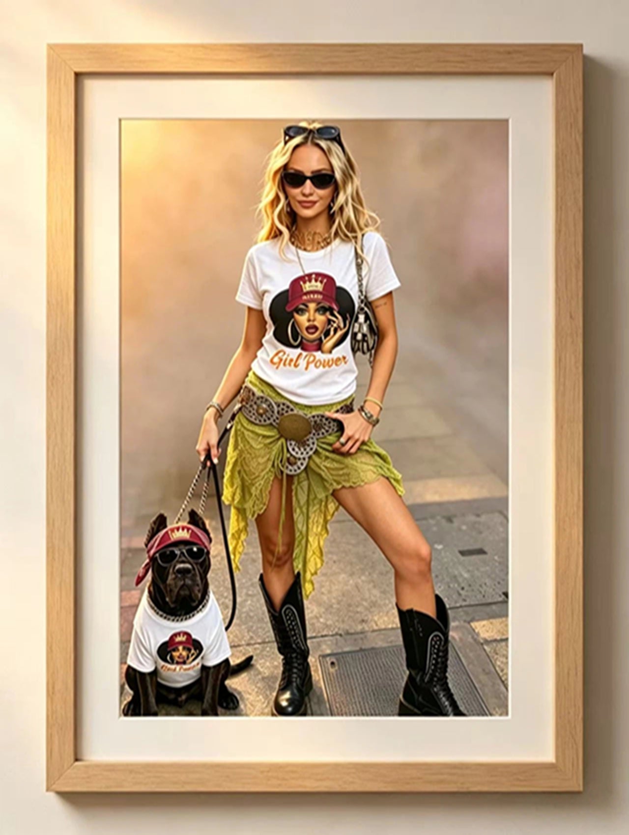 Girl Power Matching Owner & Dog T-Shirt Set