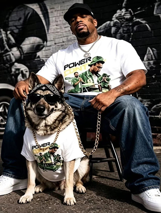 Retro Streetwear "Power Joint" Graphic Tee