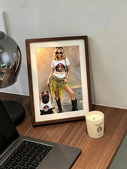Girl Power Matching Owner & Dog T-Shirt Set
