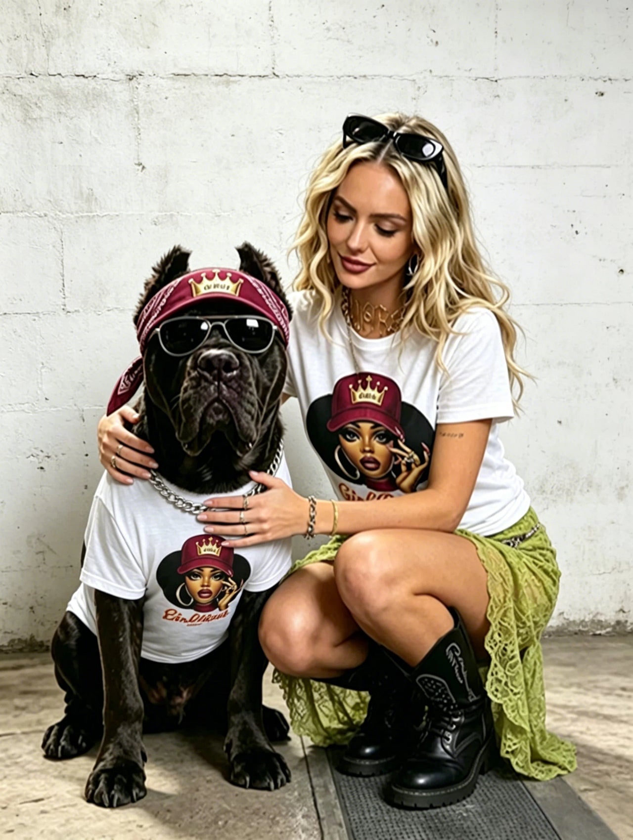 Girl Power Matching Owner & Dog T-Shirt Set